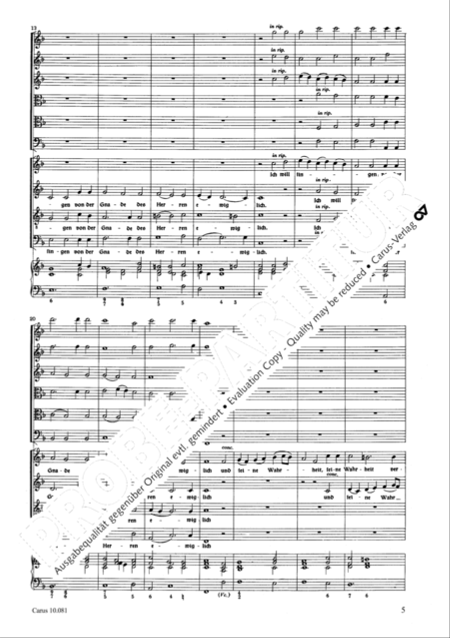 Ich will singen von der Gnade 4-Part scores gallery preview page 8