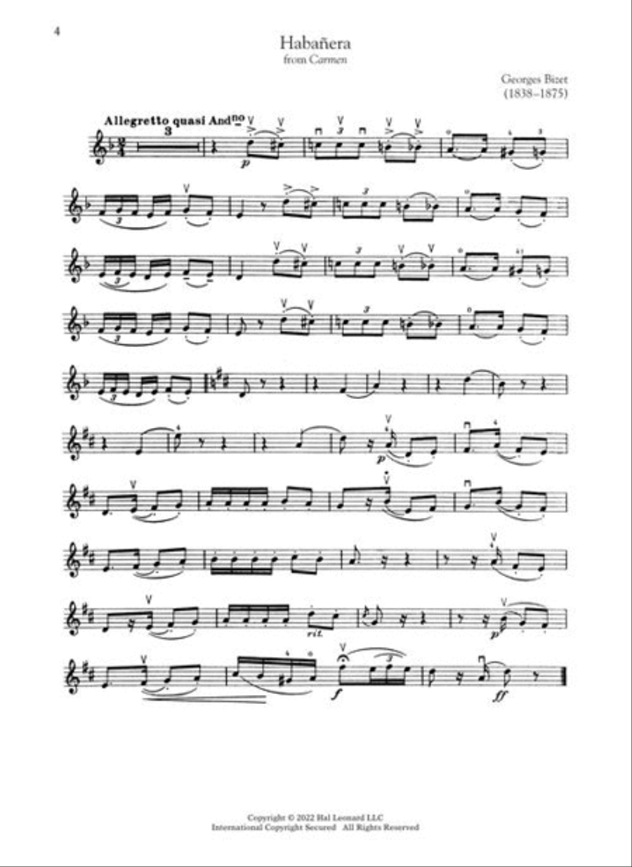 Great Classical Music for Violin and Piano Violin Solo scores gallery preview page 8