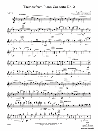 Themes from Piano Concerto No. 2: Flute
