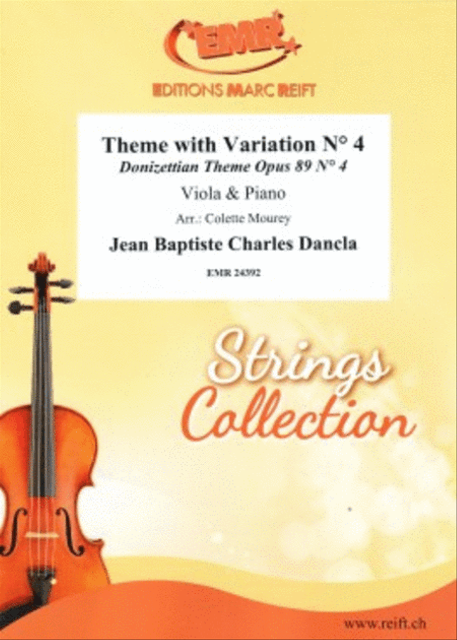 Theme with Variation No. 4 Piano Accompaniment scores gallery preview page 1