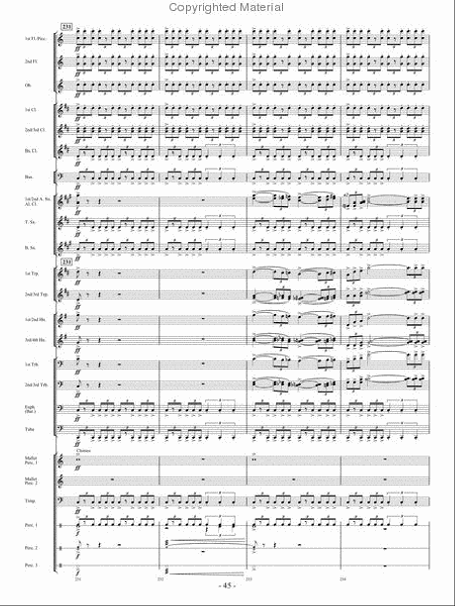 From the Eye of the Storm Concert Band scores gallery preview page 44