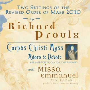 Book cover for Two Settings of the Revised Order of Mass 2010 by Richard Proulx