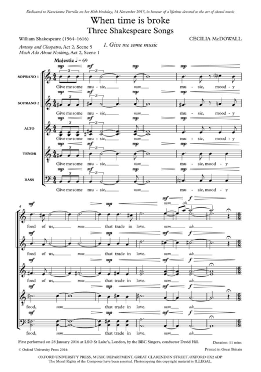 When time is broke SSATB scores gallery preview page 2