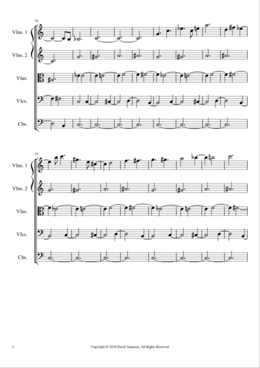 Chaconne (2018) String Orchestra scores gallery preview page 2