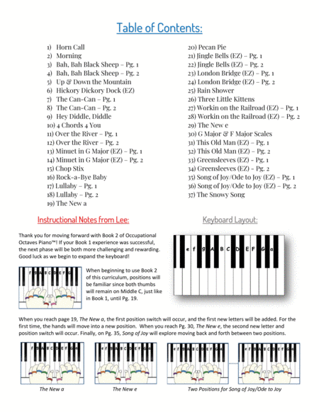 Occupational Octaves Piano™ - Book 2
