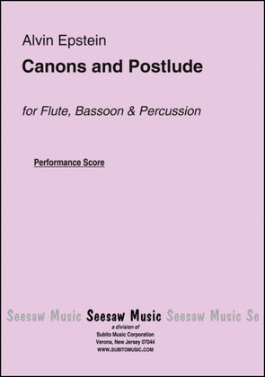 Canons and Postlude