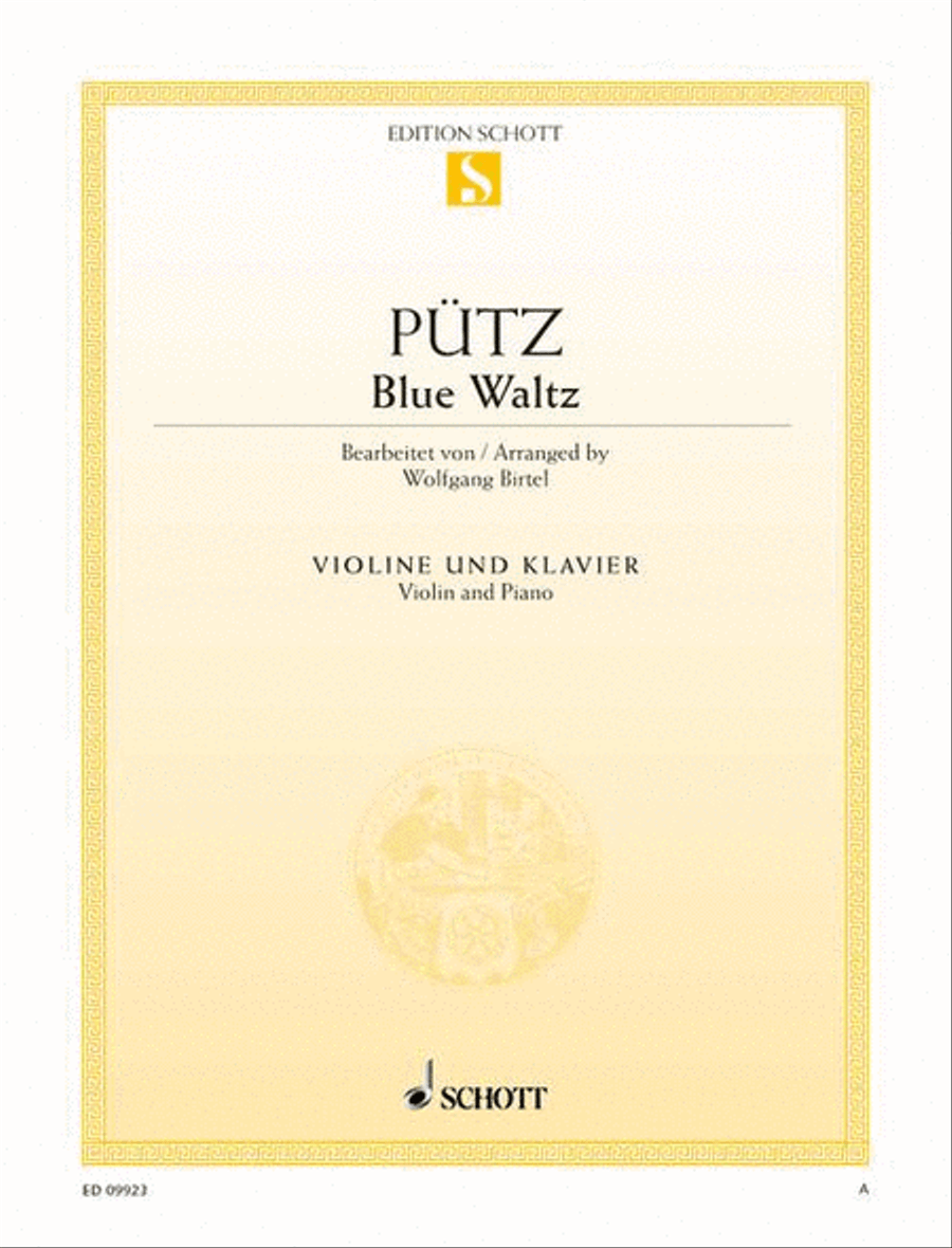 Blue Waltz Violin Solo scores gallery preview page 1
