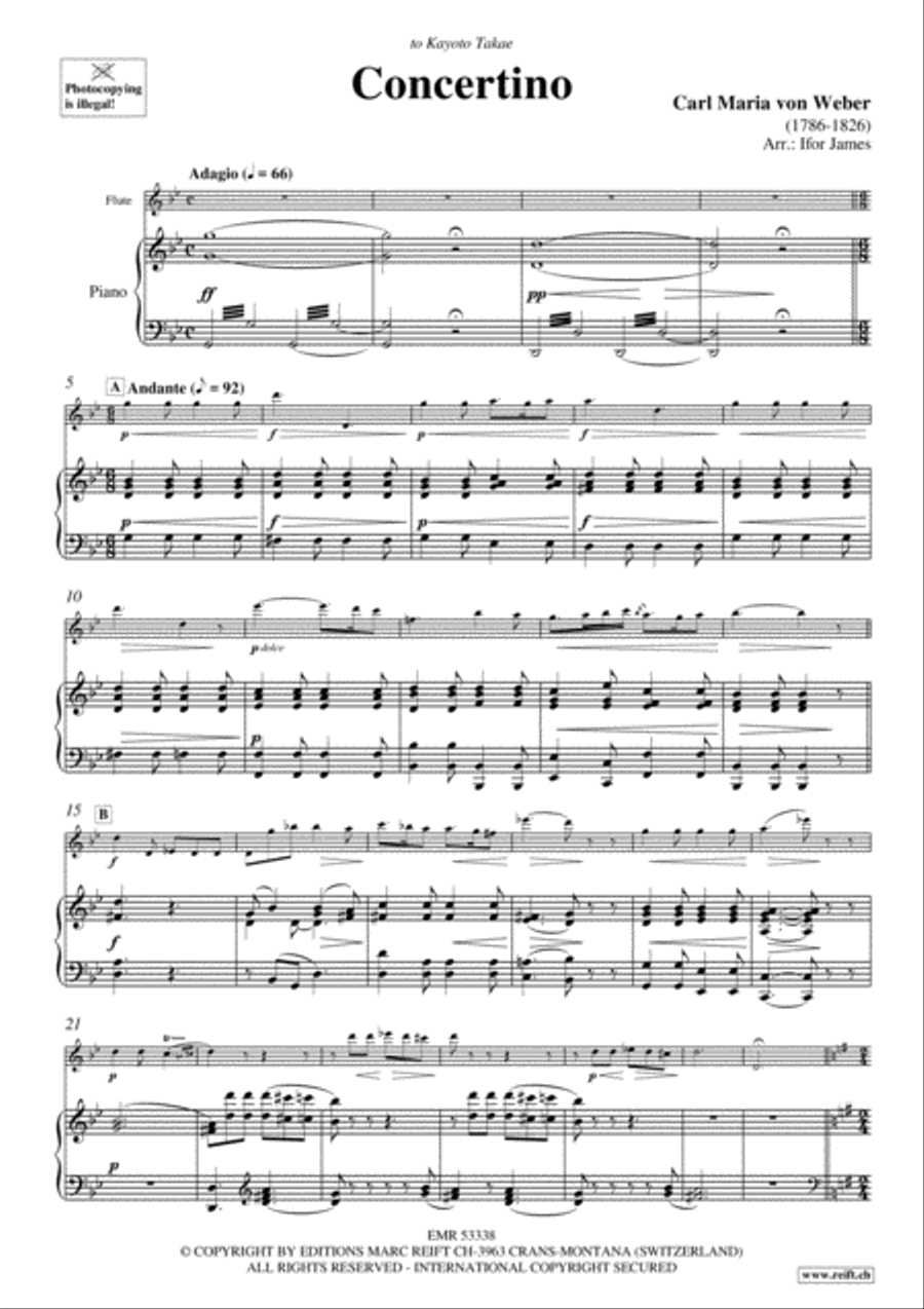 Concertino Flute Solo scores gallery preview page 4