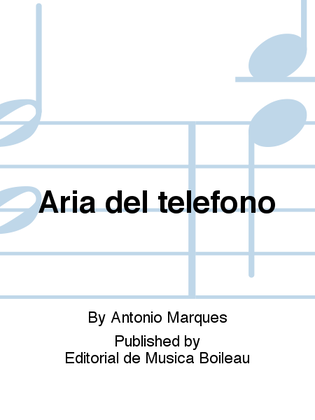 Book cover for Aria del telefono
