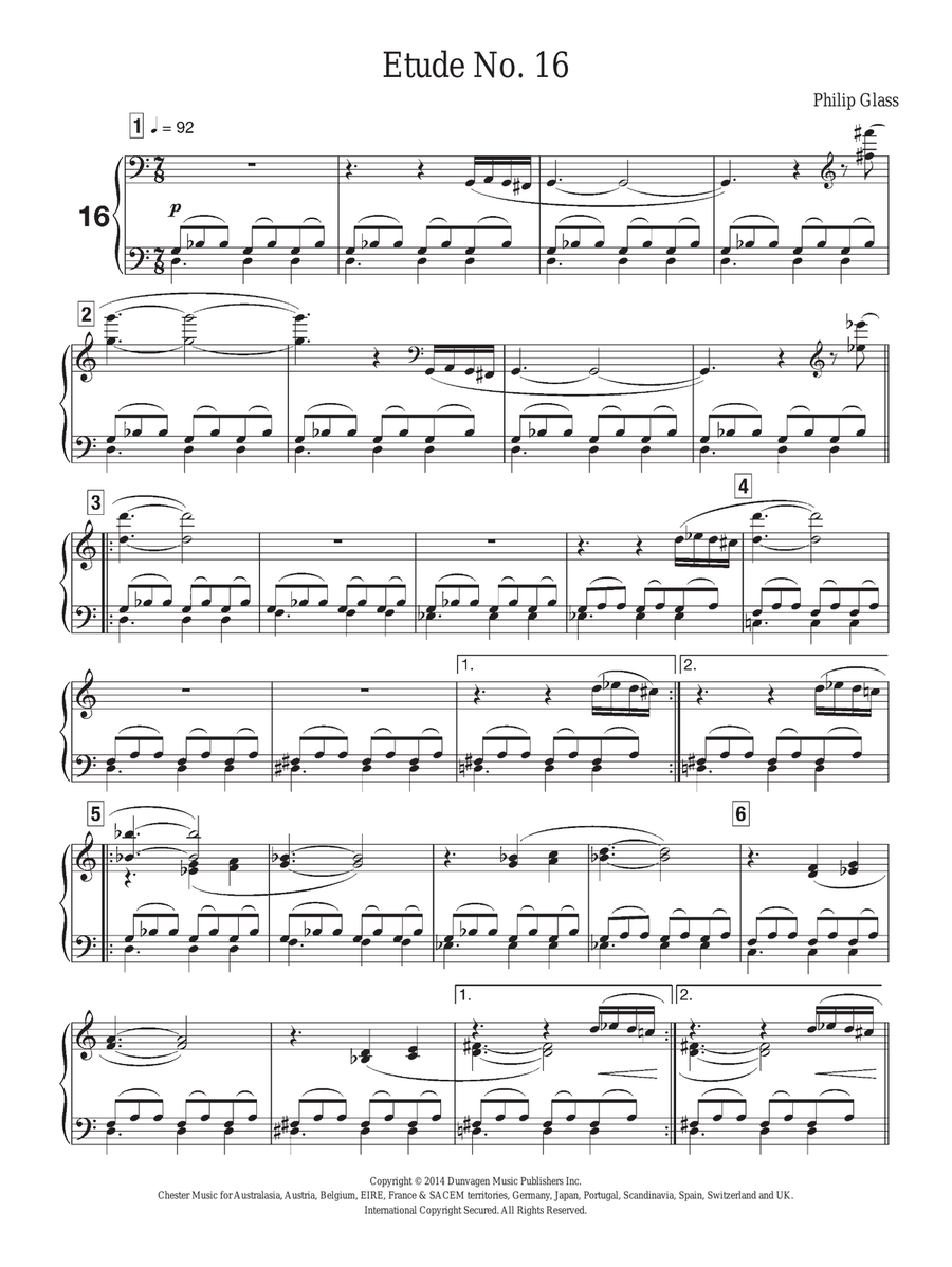 Etude No. 16 Etude No. 16 Piano Method scores gallery preview page 1