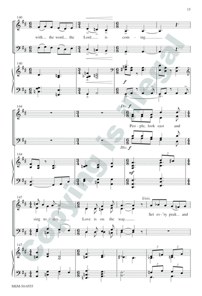 People, Look East (Choral Score) image number null