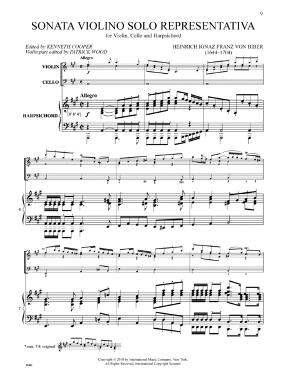 Sonata Violino Solo Representativa Cello scores gallery preview page 2