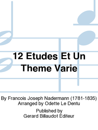 Book cover for 12 Etudes et un Theme Varie