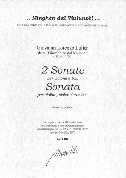 3 Sonate (Ms, GB-Ob)