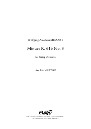 Book cover for Minuet K. 61b No. 3