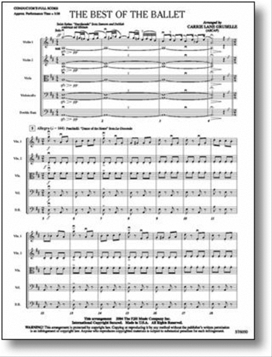 The Best of the Ballet The Best of the Ballet String Orchestra scores gallery preview page 1
