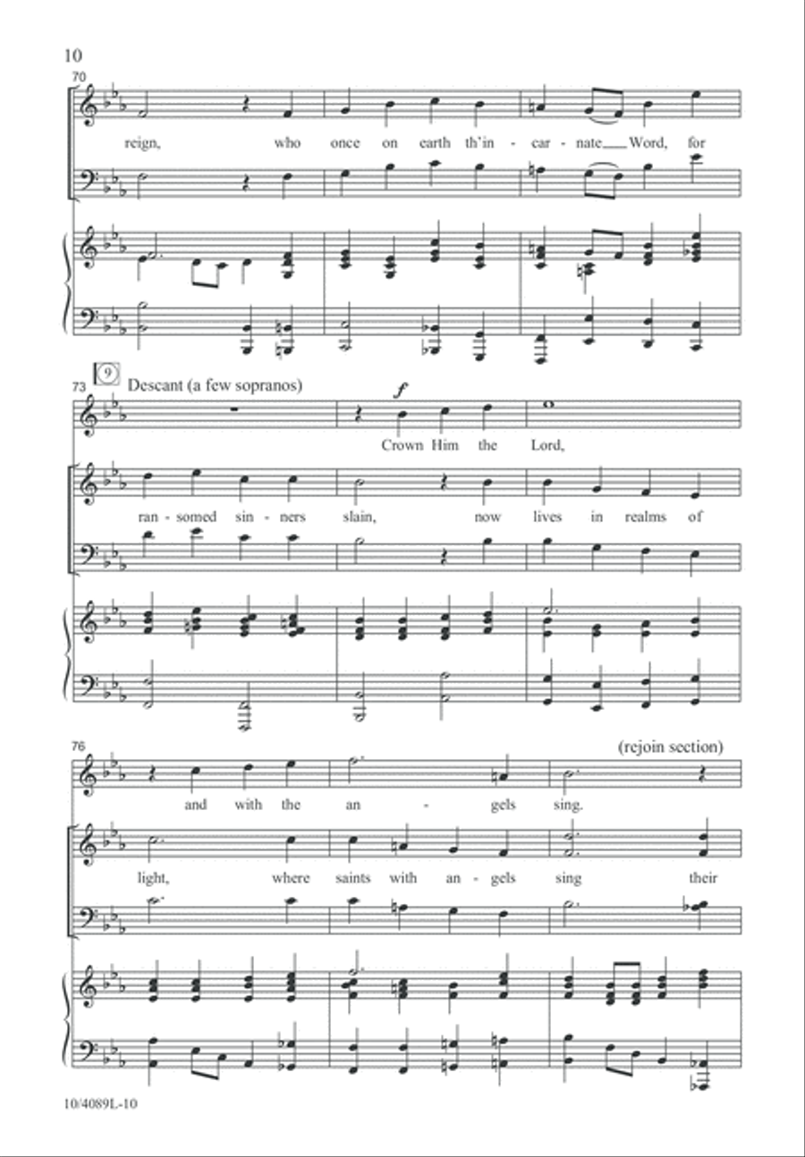 Crown Him Redeemer, King! 4-Part scores gallery preview page 11