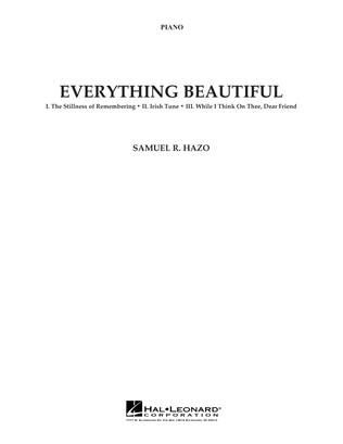 Book cover for Everything Beautiful - Piano