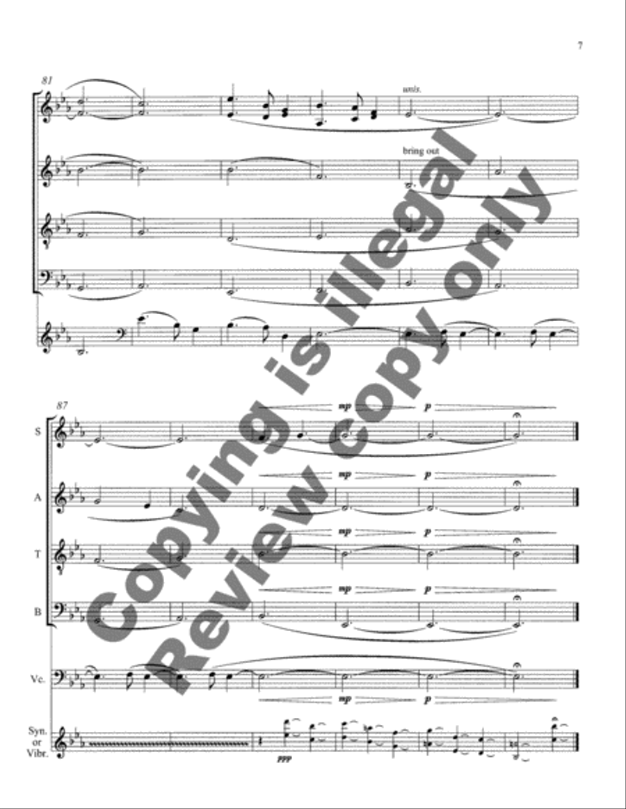 Silent Night-A Christmas Collection: Silent Night 4-Part scores gallery preview page 5