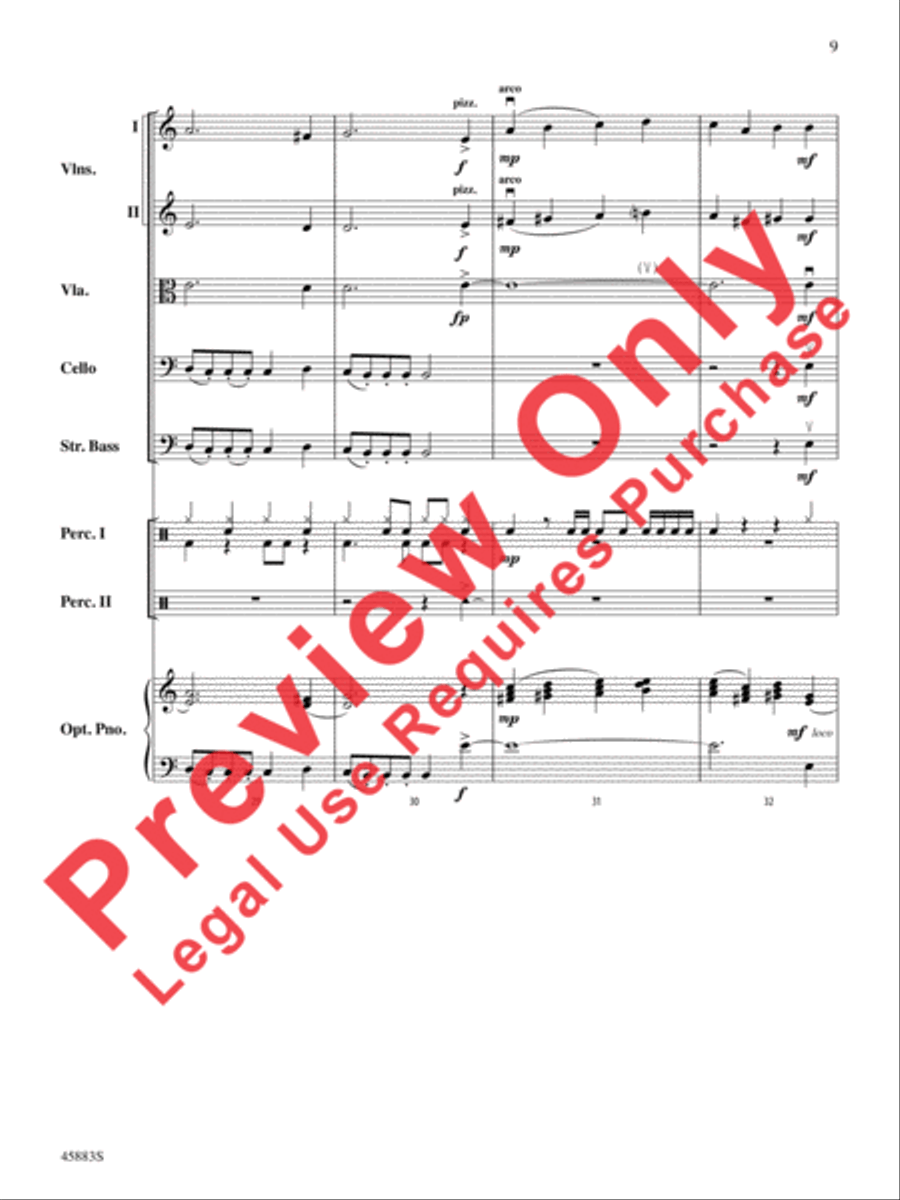 Secret Agent Sugar Plum String Orchestra scores gallery preview page 9