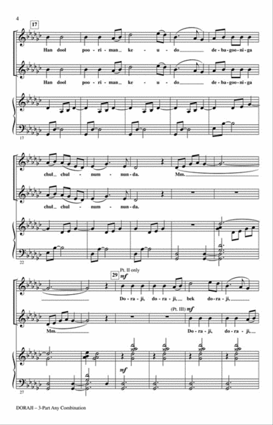 Doraji 3-Part scores gallery preview page 3