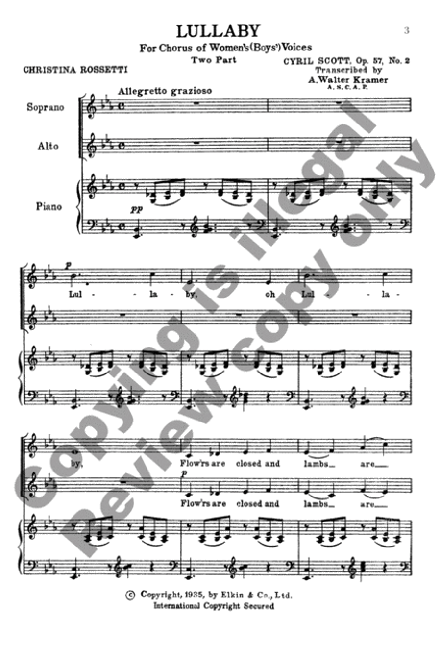 Lullaby SA scores gallery preview page 7