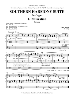 Southern Harmony Suite for Organ