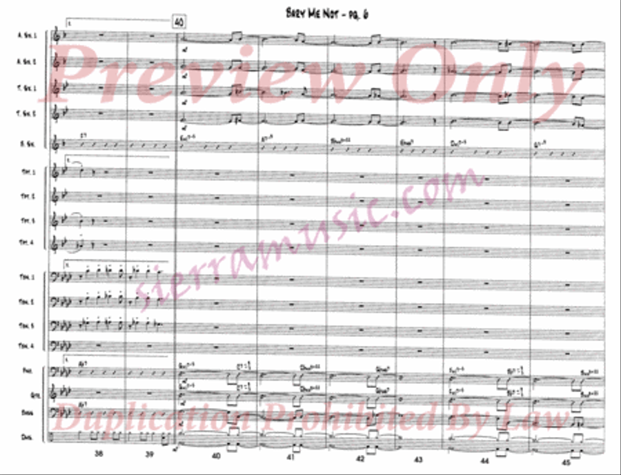 Bary Me Not Big Band scores gallery preview page 7