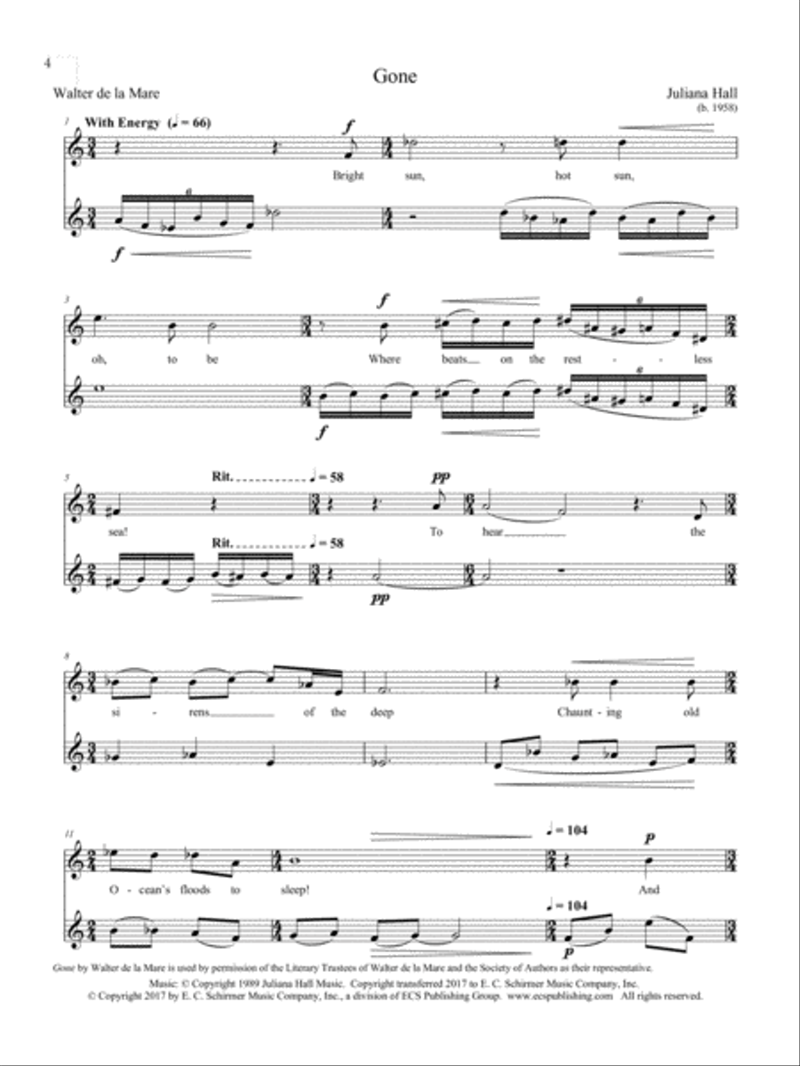 Gone Gone Soprano Voice scores gallery preview page 2