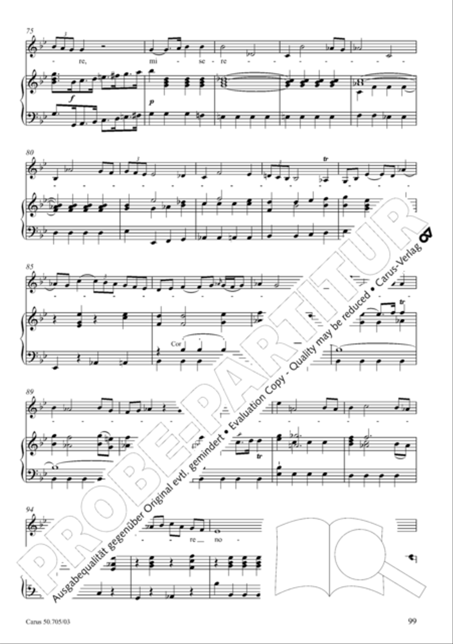 Missa in g. Hasse-Werkausgabe IV/3 4-Part scores gallery preview page 108