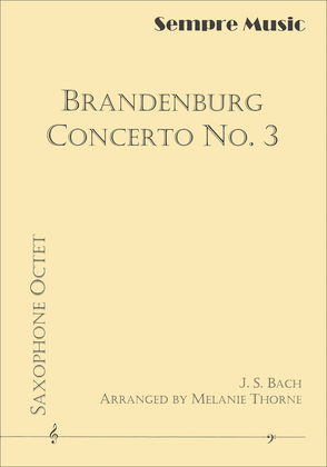 Brandenburg Concerto No. 3 - Saxophone