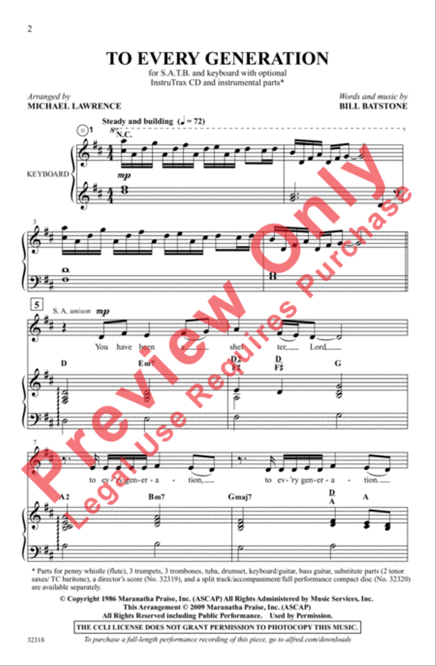 To Every Generation 4-Part scores gallery preview page 2
