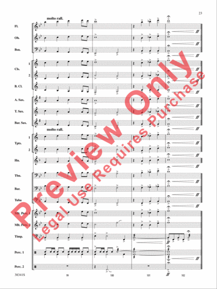 A Canadian Christmas A Canadian Christmas Concert Band scores gallery preview page 24