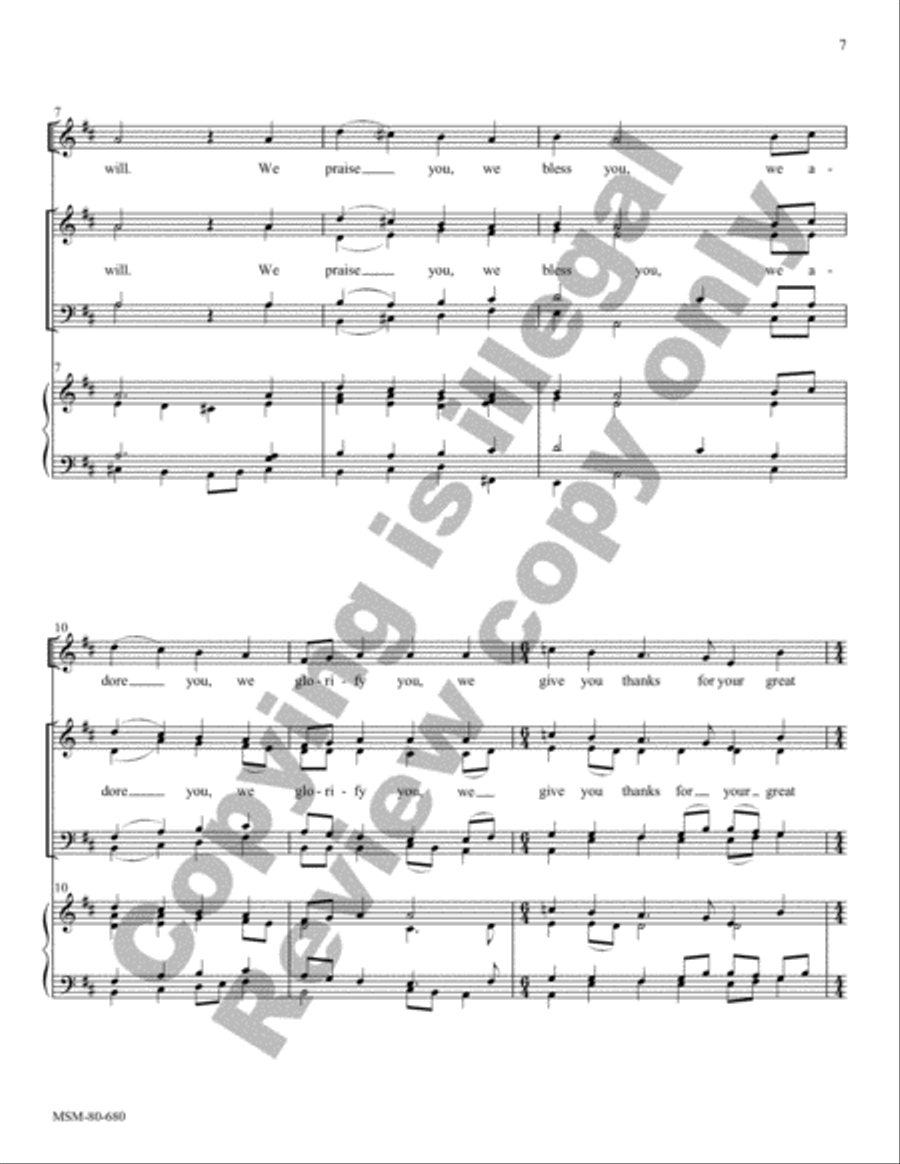 Mass of Saints Peter and Paul 4-Part scores gallery preview page 6