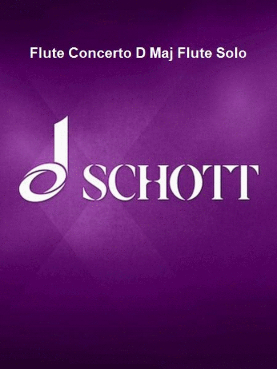 Flute Concerto D Maj Flute Solo