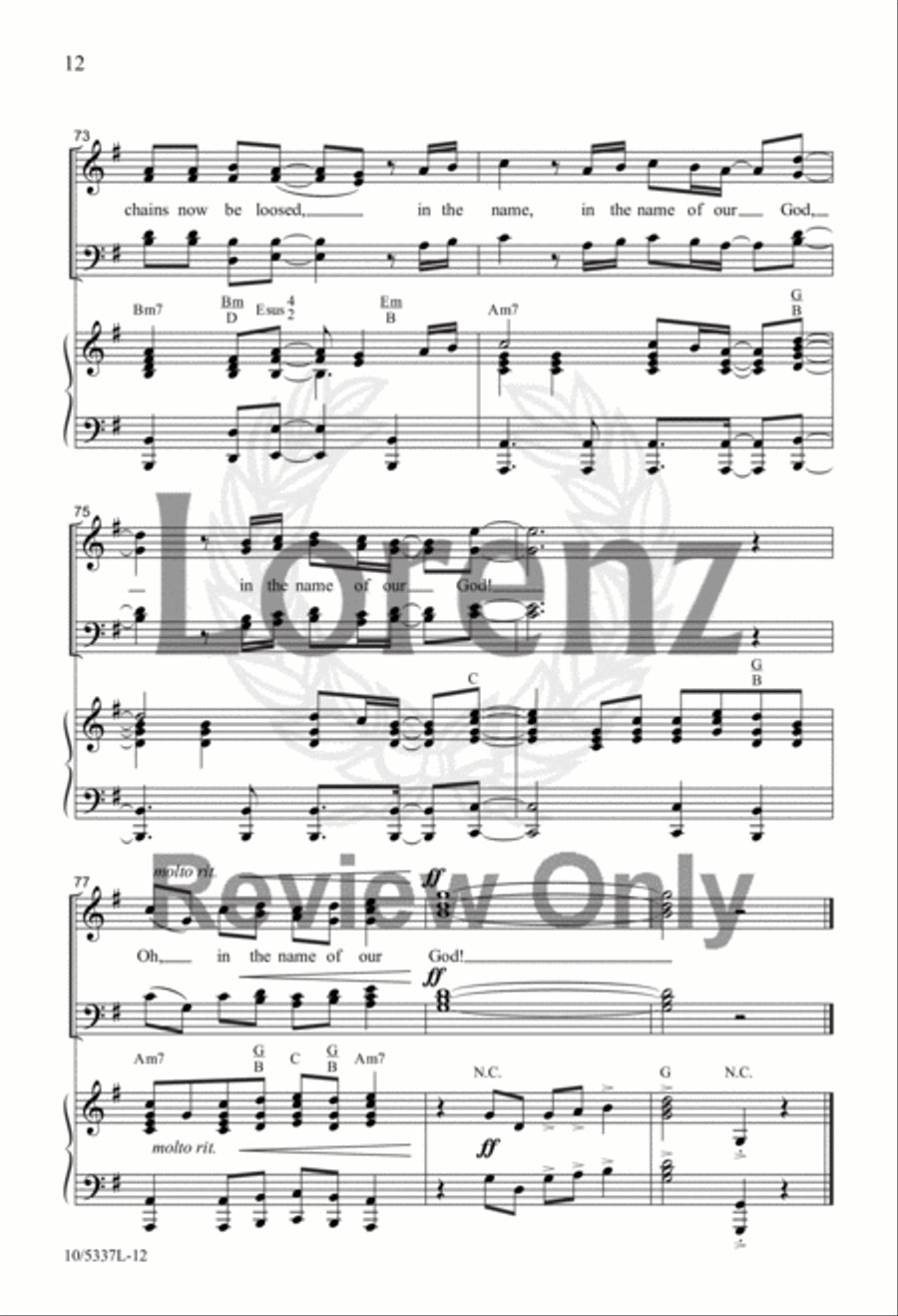 The Name of Our God 4-Part scores gallery preview page 11
