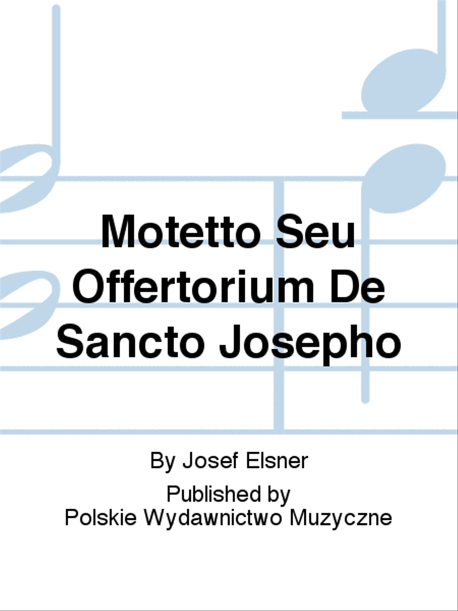 Motetto Seu Offertorium De Sancto Josepho Orchestra scores gallery preview page 1