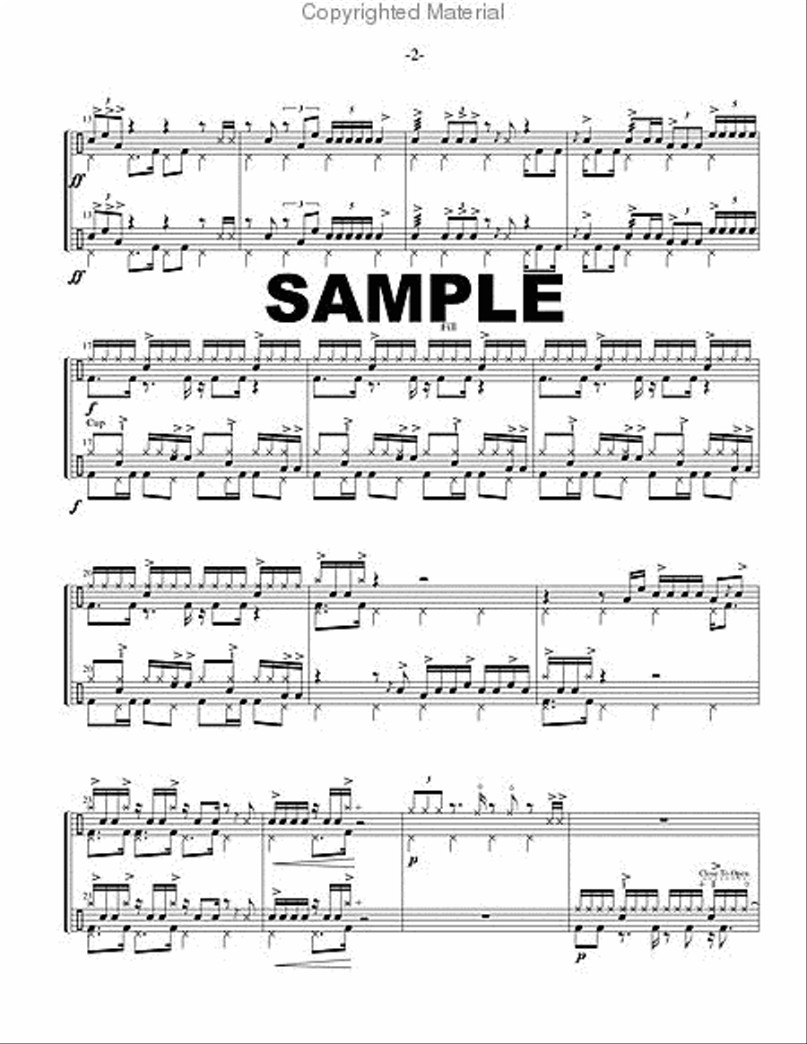 Double Flanging I Percussion Ensemble scores gallery preview page 3