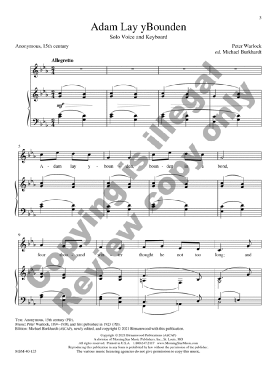 Classical Solos for the Church Year High Voice scores gallery preview page 4