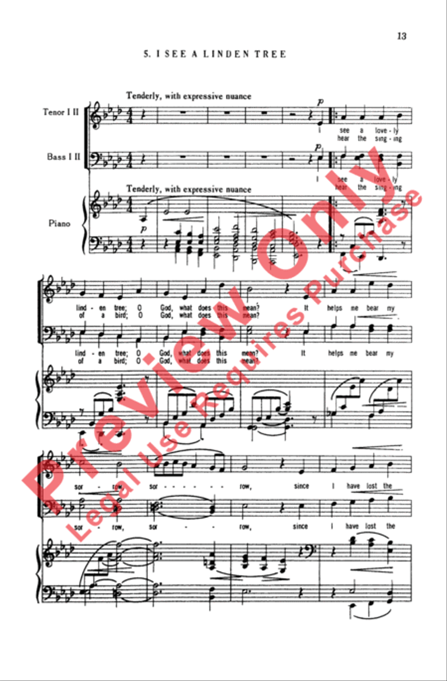 Five German Folk Songs Five German Folk Songs Men's Choir scores gallery preview page 13