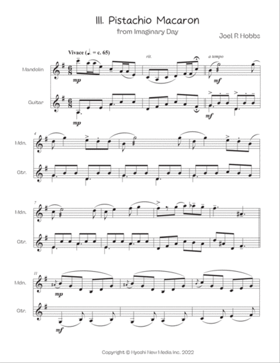 Imaginary Day Chamber Music scores gallery preview page 6