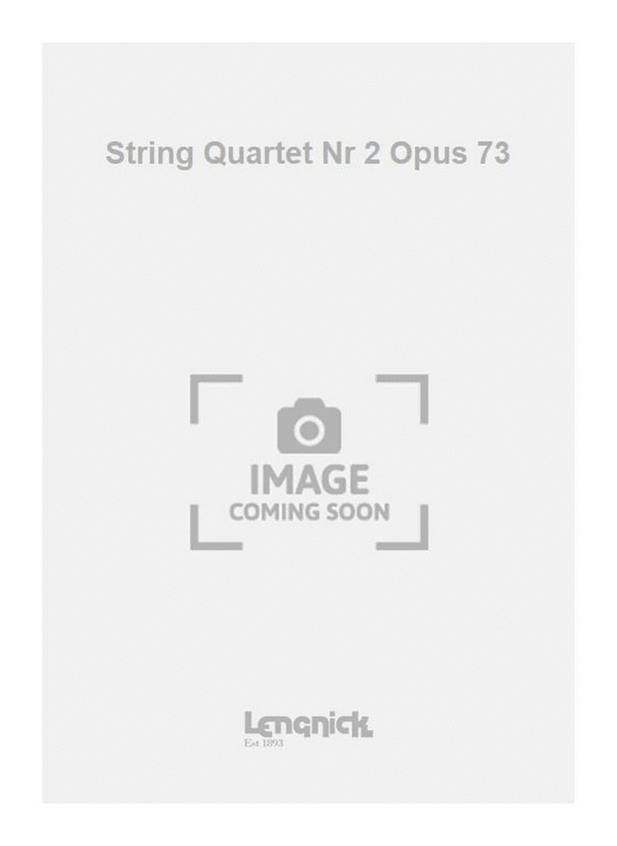 String Quartet Nr 2 Opus 73 String Quartet scores gallery preview page 1