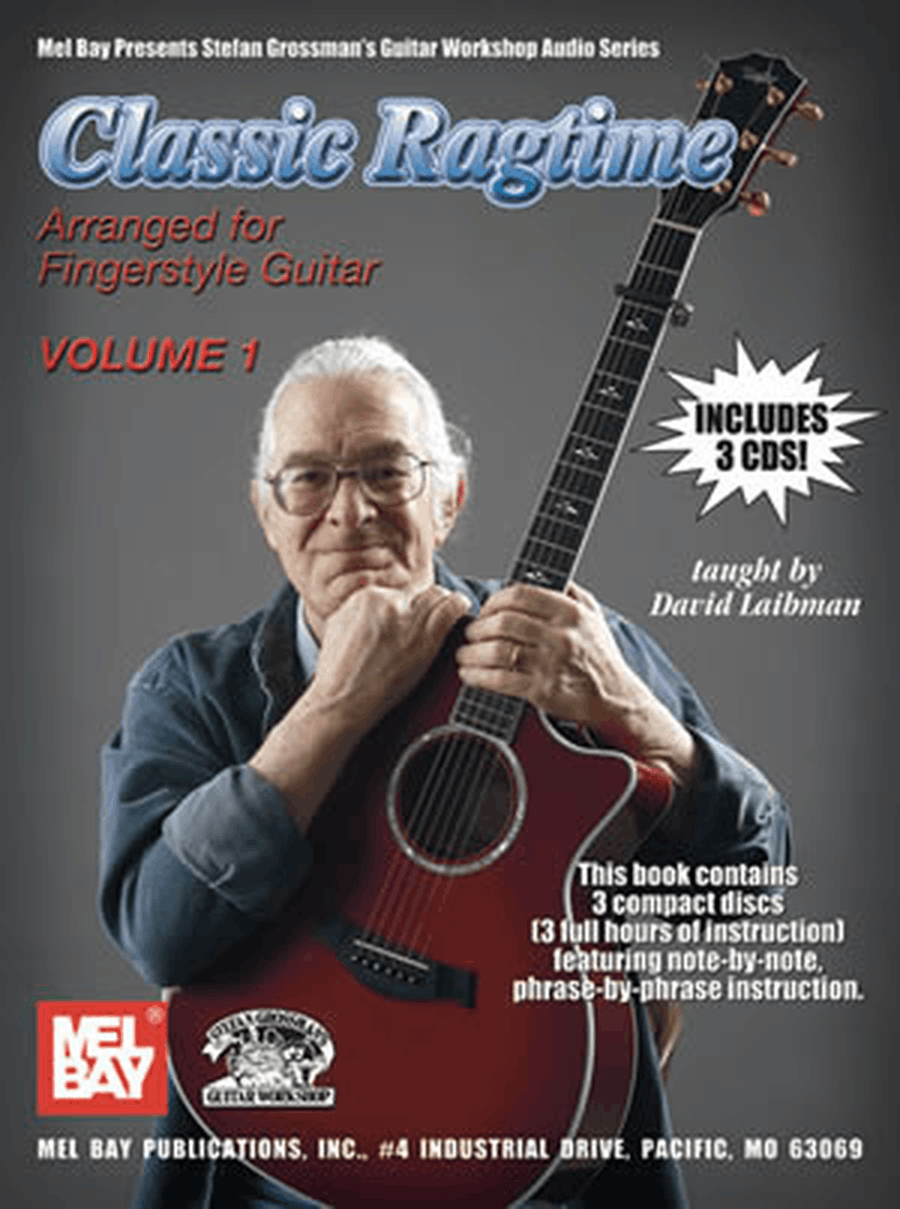 Book cover for Classic Ragtime Guitar, Volume 1