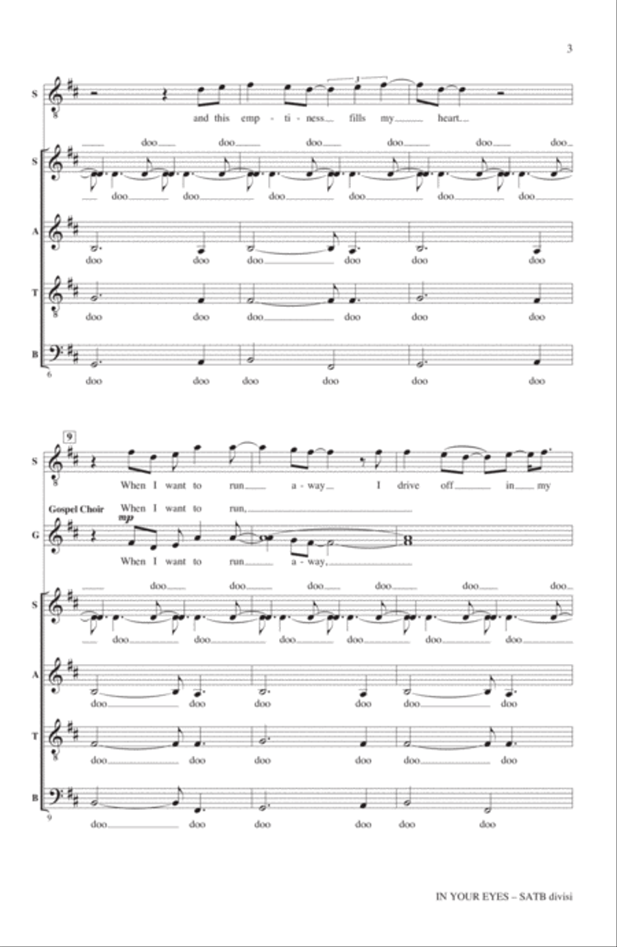In Your Eyes In Your Eyes 4-Part scores gallery preview page 2