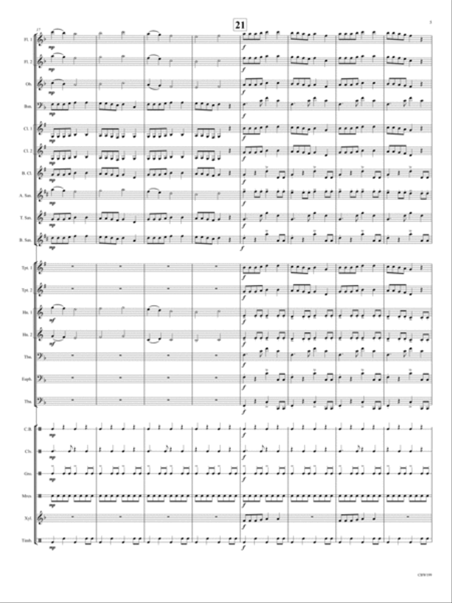 Danza Latina Danza Latina Concert Band scores gallery preview page 5