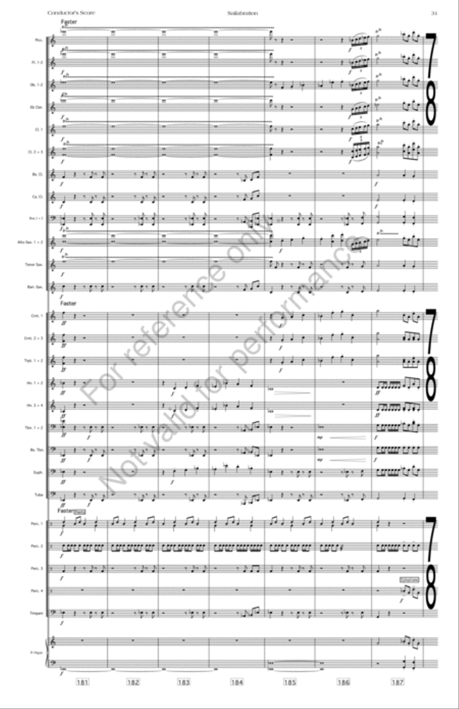 Sailabration Sailabration Concert Band scores gallery preview page 34