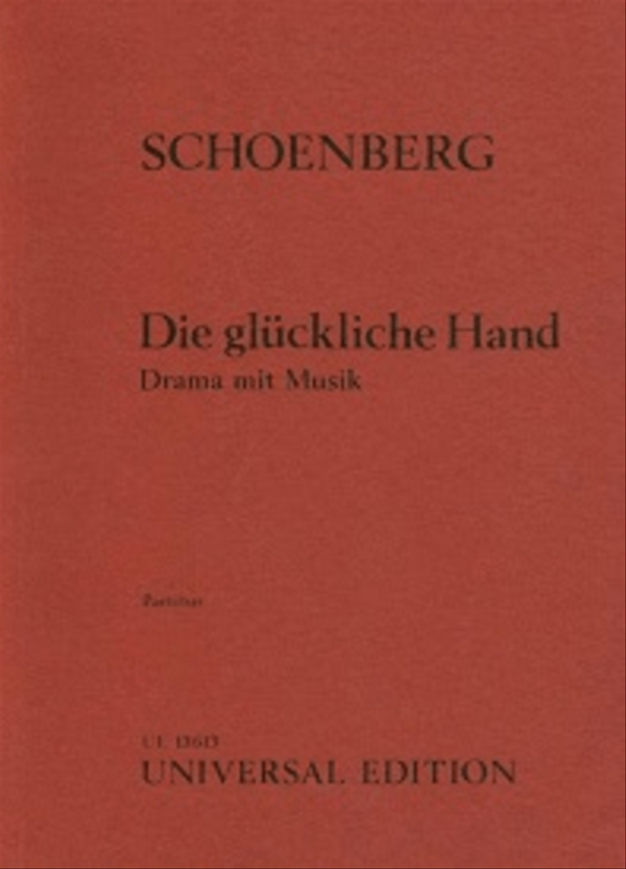 Die Glueckliche Hand, Op. 18 Study Score scores gallery preview page 1