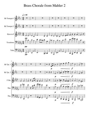 Brass Chorale from Mahler Symphony No. 2