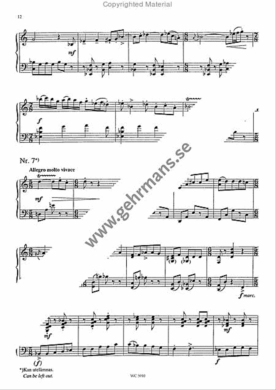 Wermlandia-Variationer Piano Solo scores gallery preview page 5