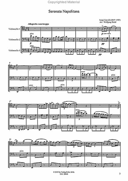 Serenata Napolitana (für drei Violoncelli)